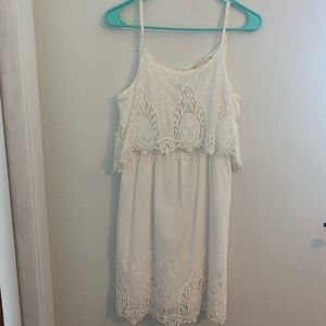 White lace dress